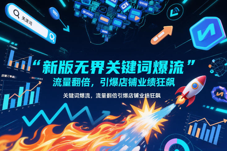 新版无界关键词爆流，流量翻倍，引爆店铺业绩狂飙-云创网