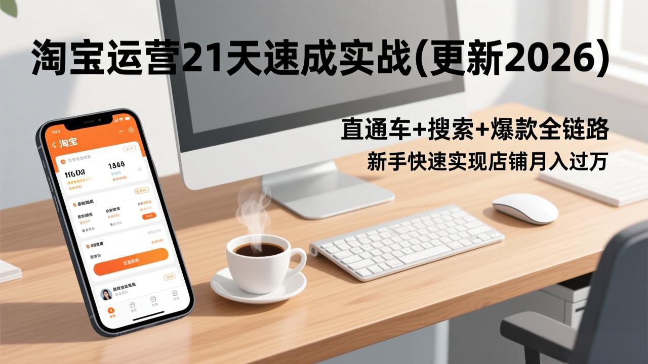 淘宝运营21天速成实战(更新2026-云创网