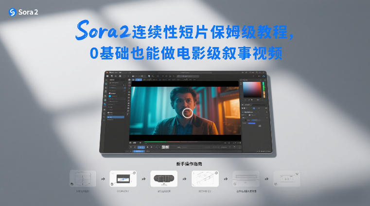 Sora2连续性短片保姆级教程，0基础也能做电影级叙事视频-云创网