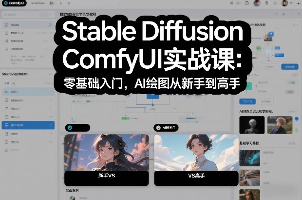 Stable Diffusion ComfyUI实战课：零基础入门，AI绘图从新手到高手-云创网
