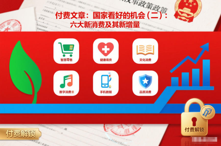 付费文章：国家看好的机会(二)：六大新消费及其新增量-云创网