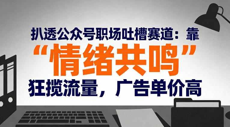 扒透公众号职场吐槽赛道：靠“情绪共鸣”狂揽流量，广告单价高-云创网