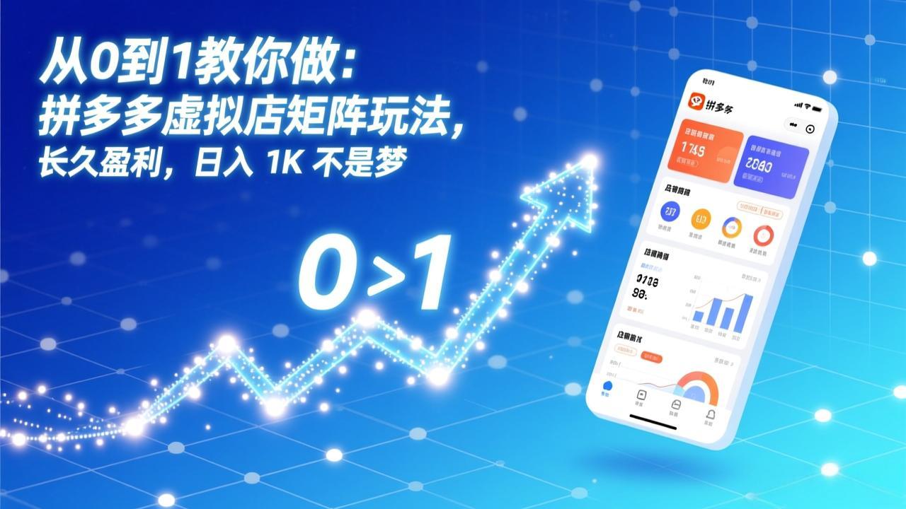 从0到1教你做：拼多多虚拟店矩阵玩法，长久盈利，日入 1K 不是梦-云创网