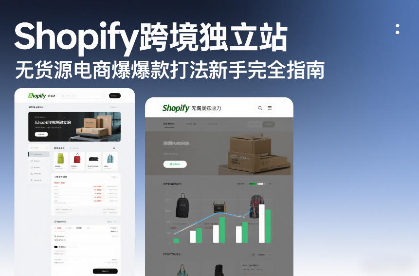 Shopify跨境独立站无货源电商爆款打法新手完全指南-云创网