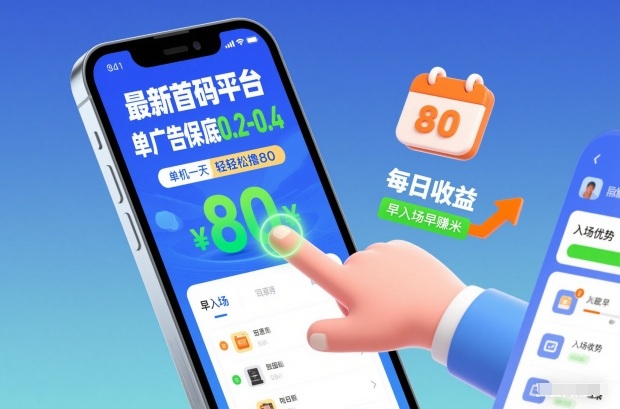 最新首码平台，单广告保底0.2-0.4，单机一天轻松撸80，早入场早賺米【揭秘】-云创网