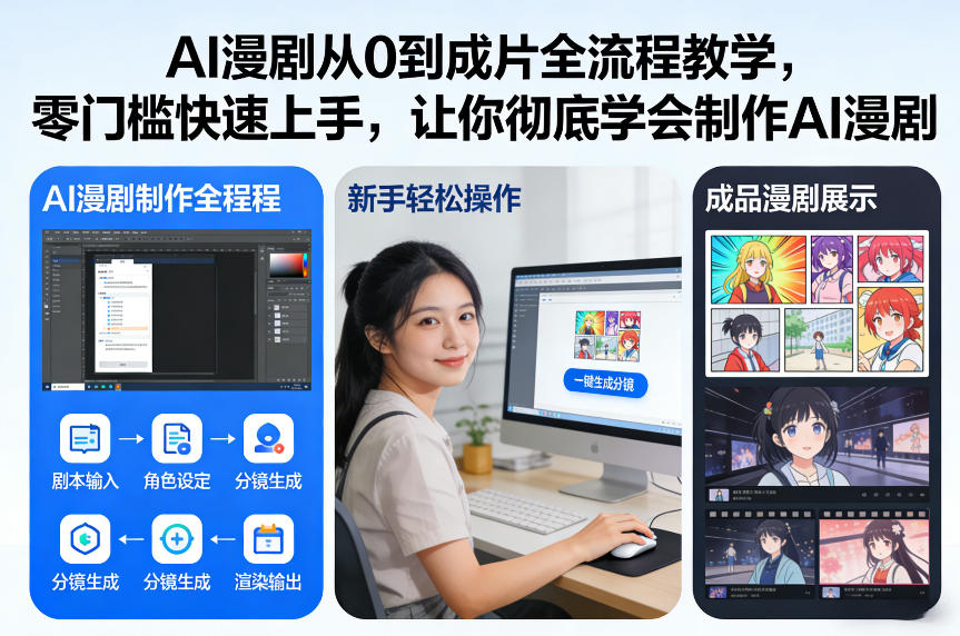 AI漫剧从0到成片全流程教学，零门槛快速上手，让你彻底学会制作AI漫剧【保姆级教程】-云创网