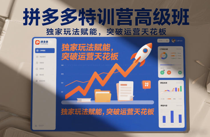 拼多多特训营高阶班，独家玩法赋能，突破运营天花板(更新26年1月)-云创网
