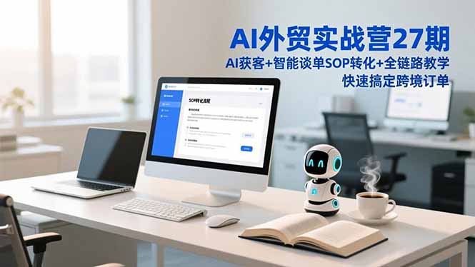 AI外贸实战营27期，AI获客+智能谈单+SOP转化+全链路教学，快速搞定跨境订单-云创网
