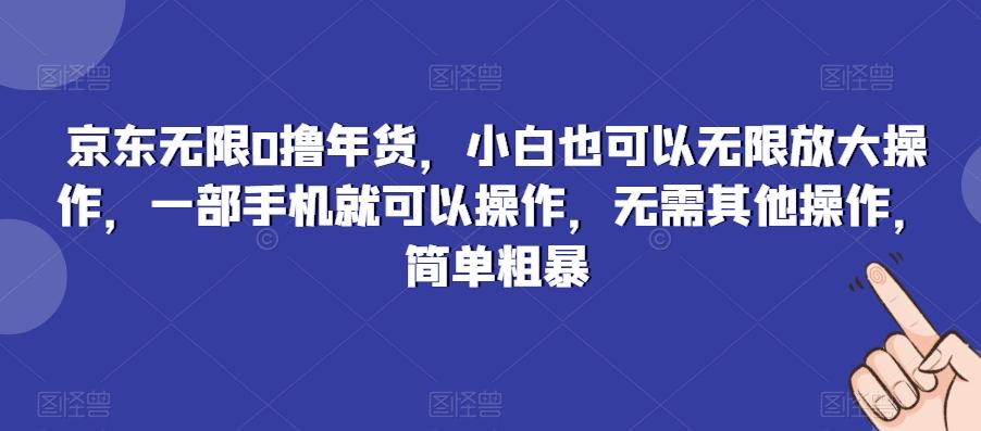 京东无限0撸年货，小白也可以无限放大操作，一部手机就可以操作，无需其他操作，简单粗暴-云创网