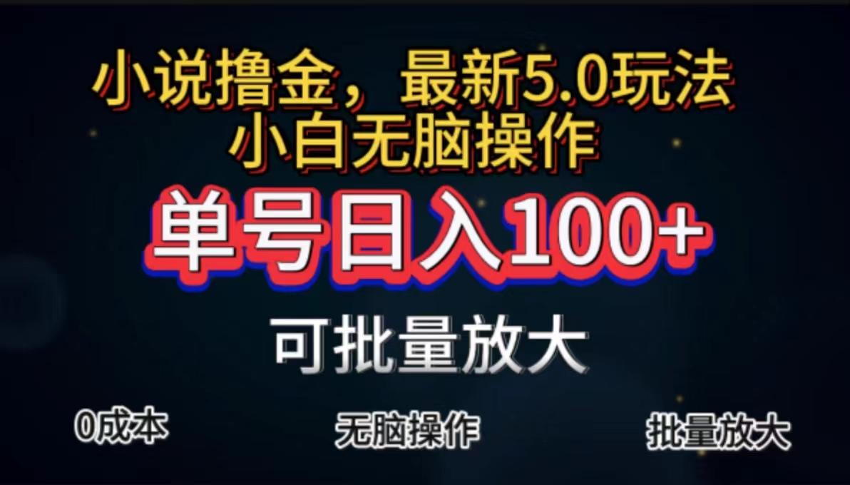 全自动小说撸金，单号日入100+小白轻松上手，无脑操作-云创网