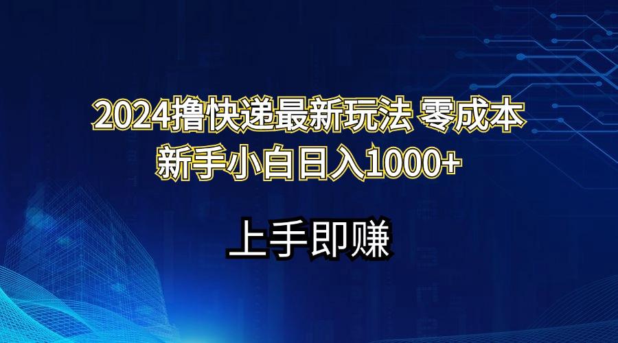 2024撸快递最新玩法零成本新手小白日入1000+-云创网