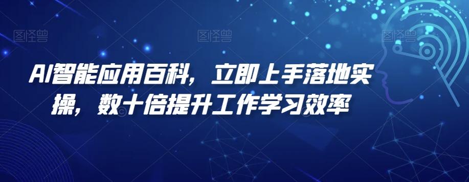 AI智能应用百科，​立即上手落地实操，数十倍提升工作学习效率-云创网