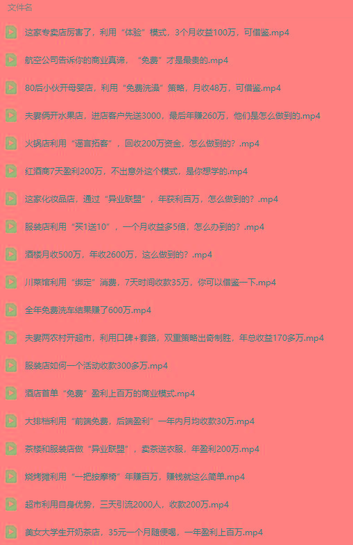 图片[5]-(9607期)真实有效391套商业模式，年入几十到几百万案例解析(电子书+视频+图文)-云创网