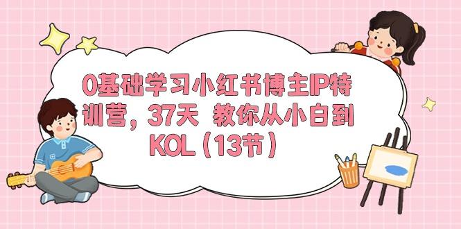 0基础学习小红书博主IP特训营，37天 教你从小白到KOL(13节-云创网